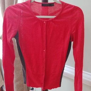 The limited wool cardigan XS red